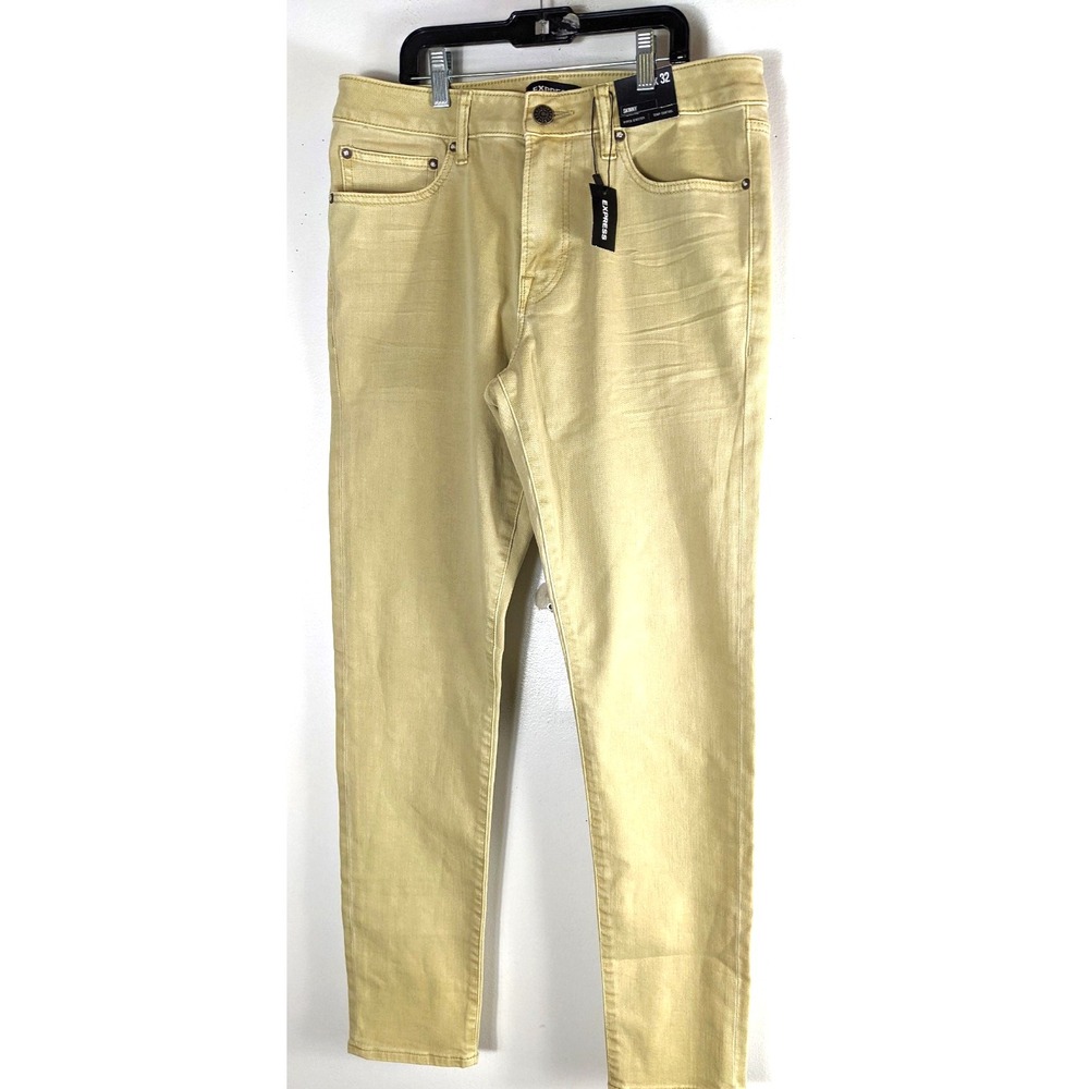 EXPRESS Men's Beige Skinny Stretch Pants SZ 30/32
